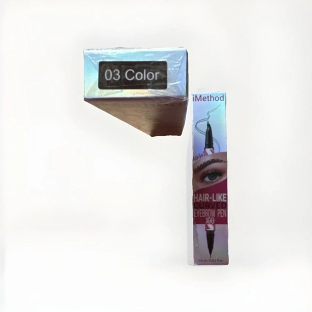 iMethod Microblading Eyebrow Pen, Hair Like, Dual Ended 03 Dark‎ Brown